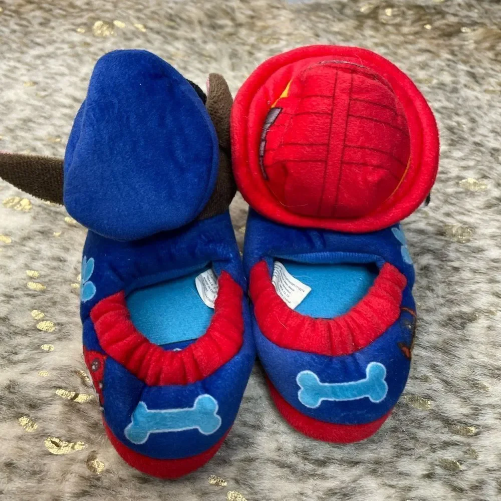 5 for $25🔥Paw Patrol Chase & Marshal Red & Blue Slippers Toddler‎ Size 5-6